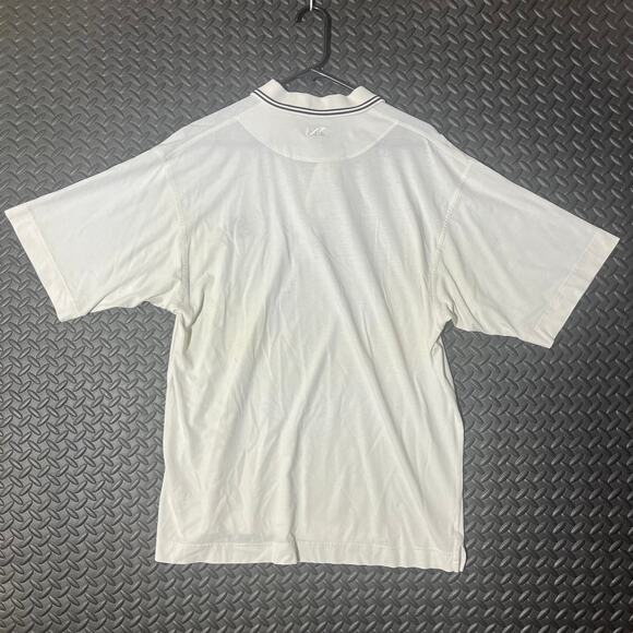White Cutter and Buck Polo/Golf Shirt La Jolla 100% Pima Cotton Mens Size Large - Picture 4 of 7
